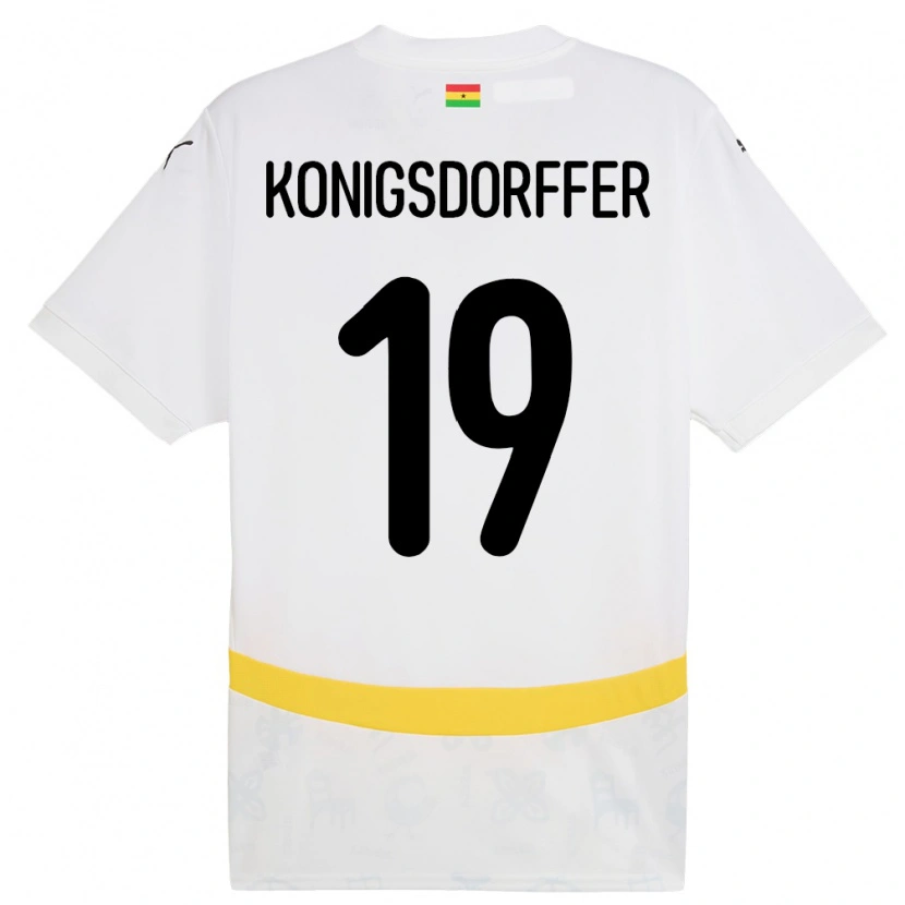 Danxen Kid Ghana Ransford-Yeboah Konigsdorffer #19 White Home Jersey 24-26 T-Shirt