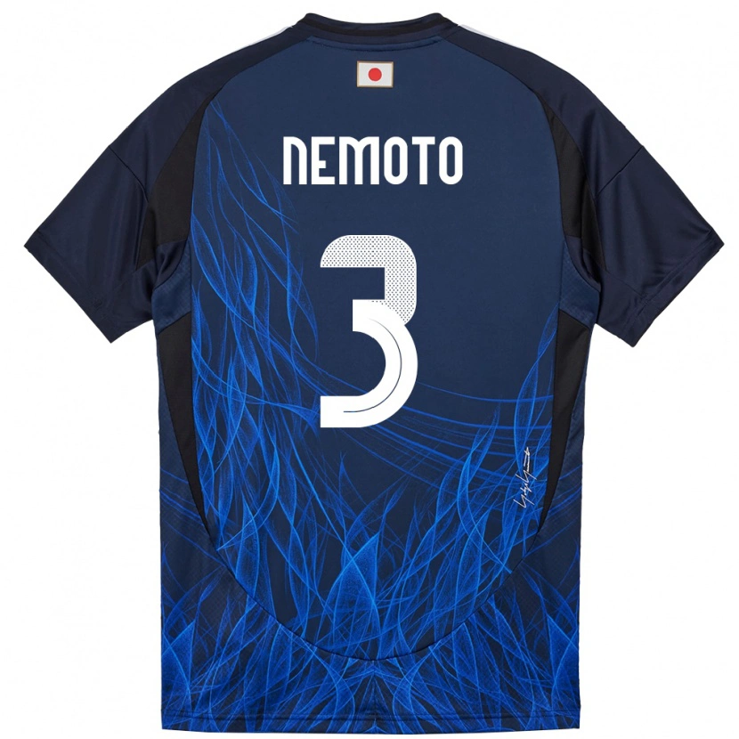 Danxen Kid Japan Kenta Nemoto #3 Dark Blue Home Jersey 24-26 T-Shirt