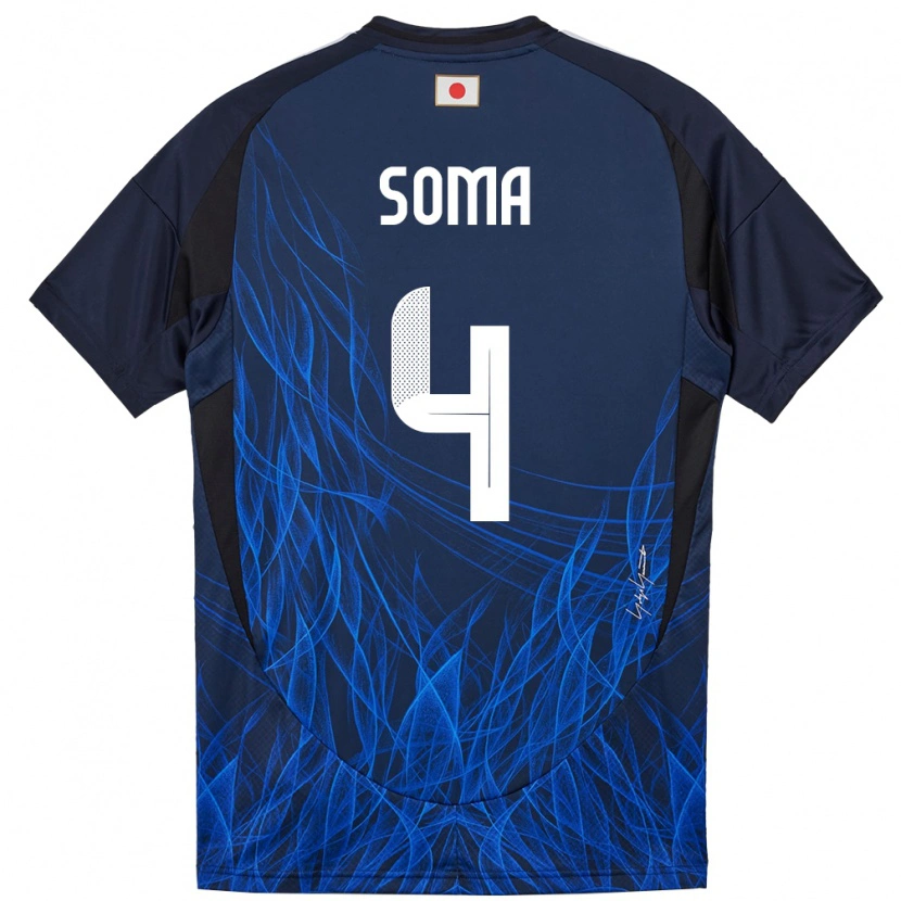 Danxen Kid Japan Rikuto Soma #4 Dark Blue Home Jersey 24-26 T-Shirt