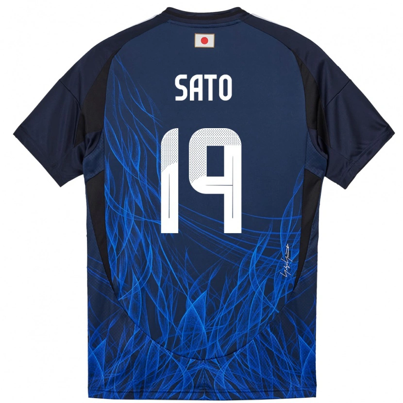 Danxen Kid Japan Raku Sato #19 Dark Blue Home Jersey 24-26 T-Shirt