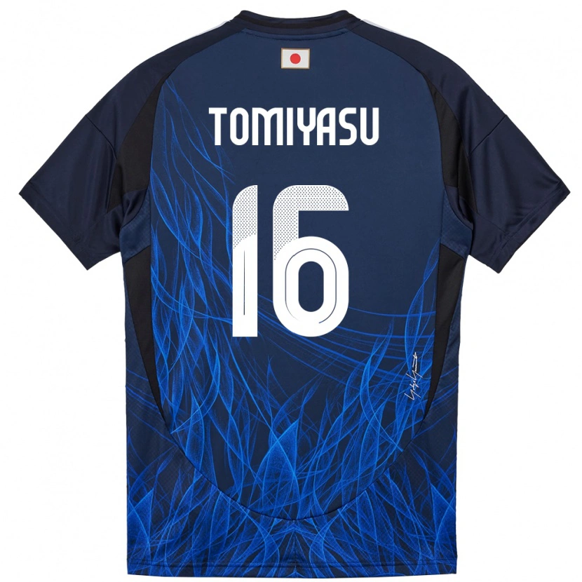 Danxen Kid Japan Takehiro Tomiyasu #16 Dark Blue Home Jersey 24-26 T-Shirt