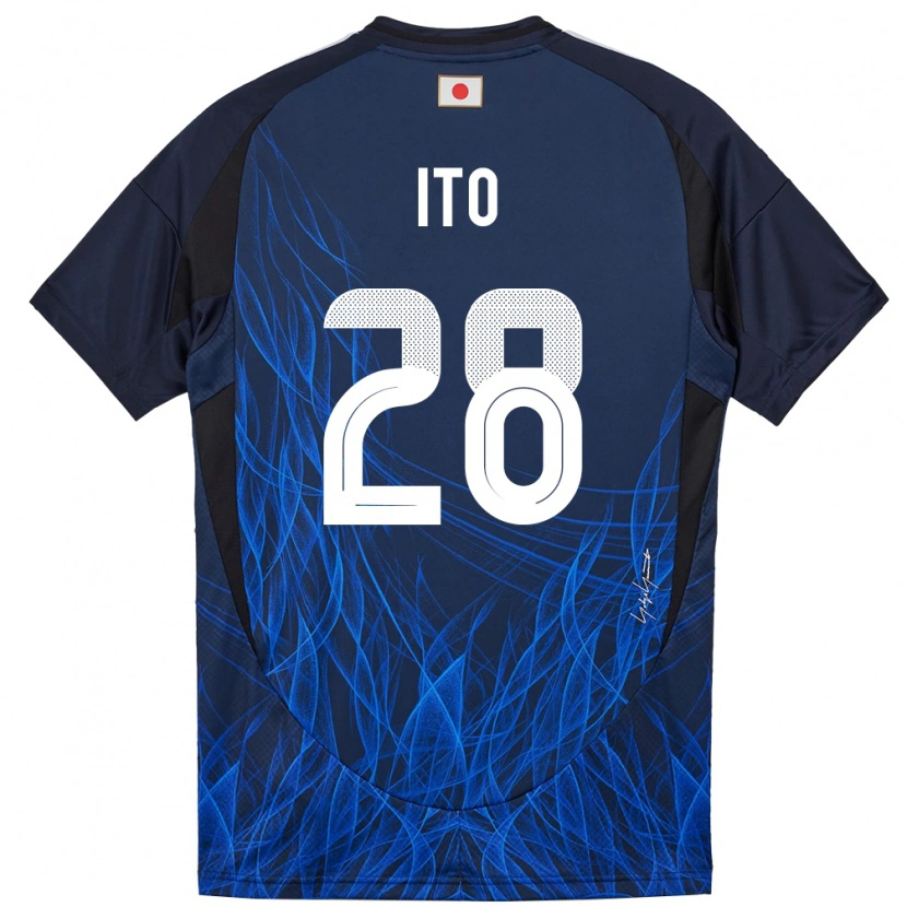 Danxen Kid Japan Hiroki Ito #28 Dark Blue Home Jersey 24-26 T-Shirt