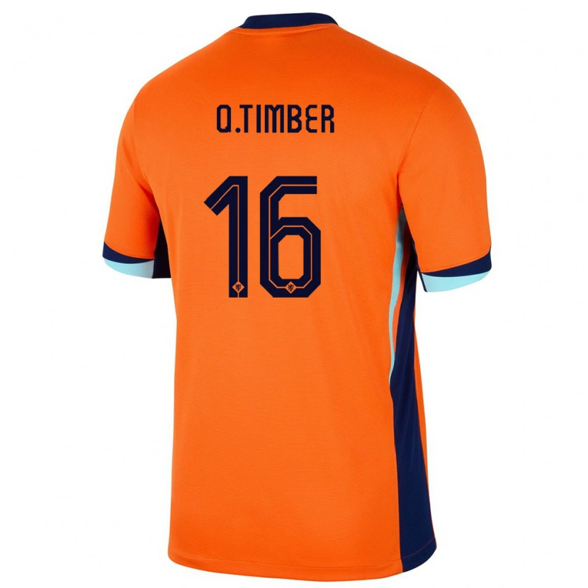 Danxen Kid Netherlands Quinten Timber #16 Orange Home Jersey 24-26 T-Shirt
