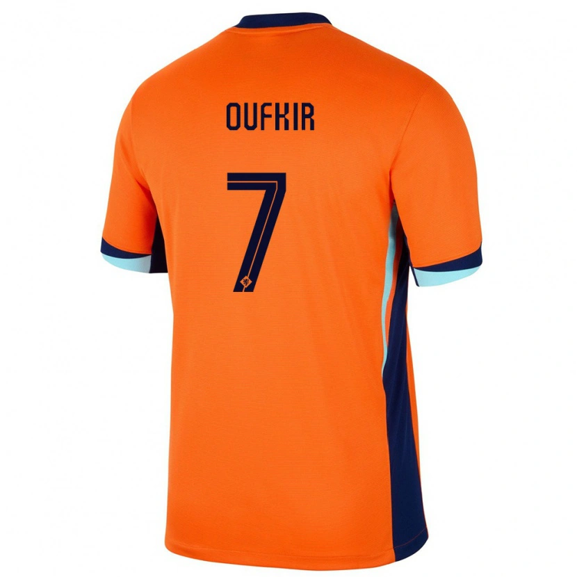 Danxen Kid Netherlands Ayoub Oufkir #7 Orange Home Jersey 24-26 T-Shirt