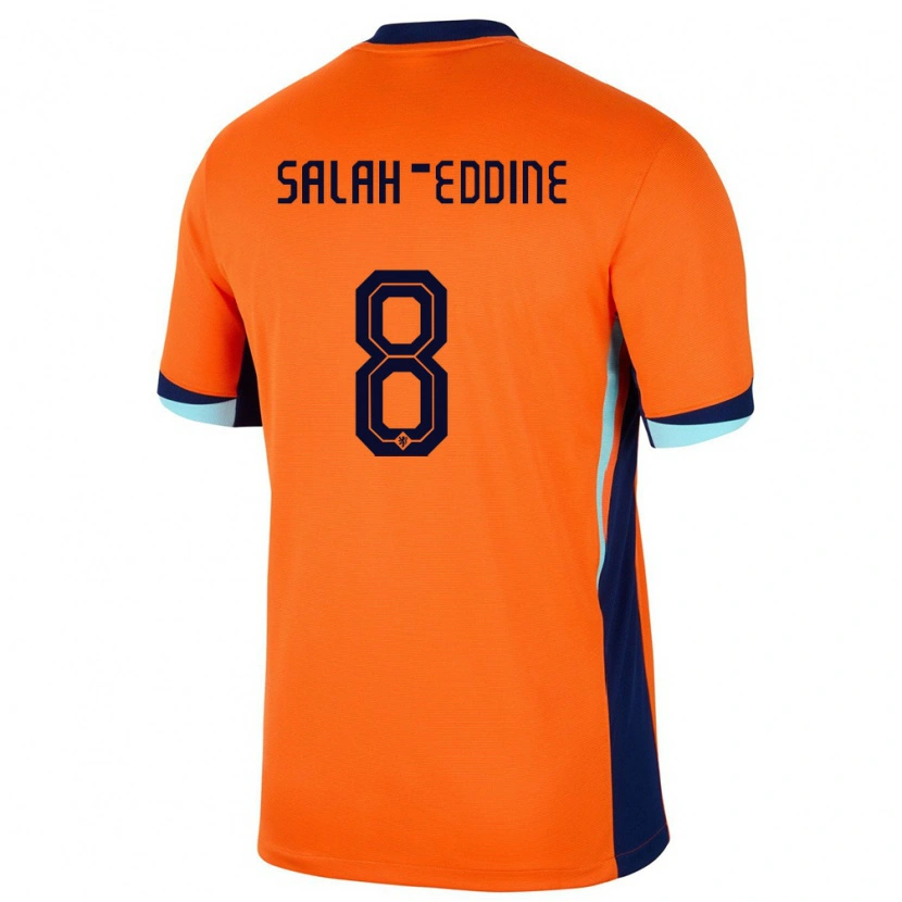 Danxen Kid Netherlands Anass Salah-Eddine #8 Orange Home Jersey 24-26 T-Shirt