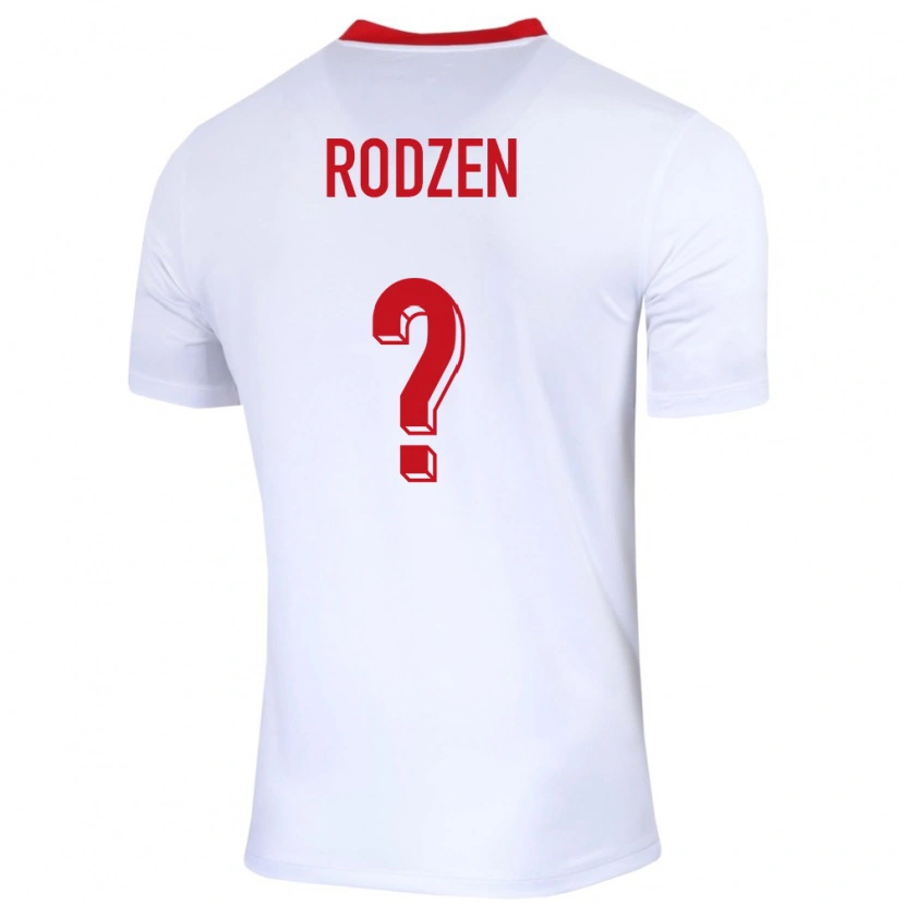 Danxen Kid Poland Aleksander Rodzen #0 White Home Jersey 24-26 T-Shirt