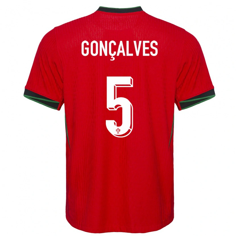 Danxen Kid Portugal Martim Gonçalves #5 Red Home Jersey 24-26 T-Shirt