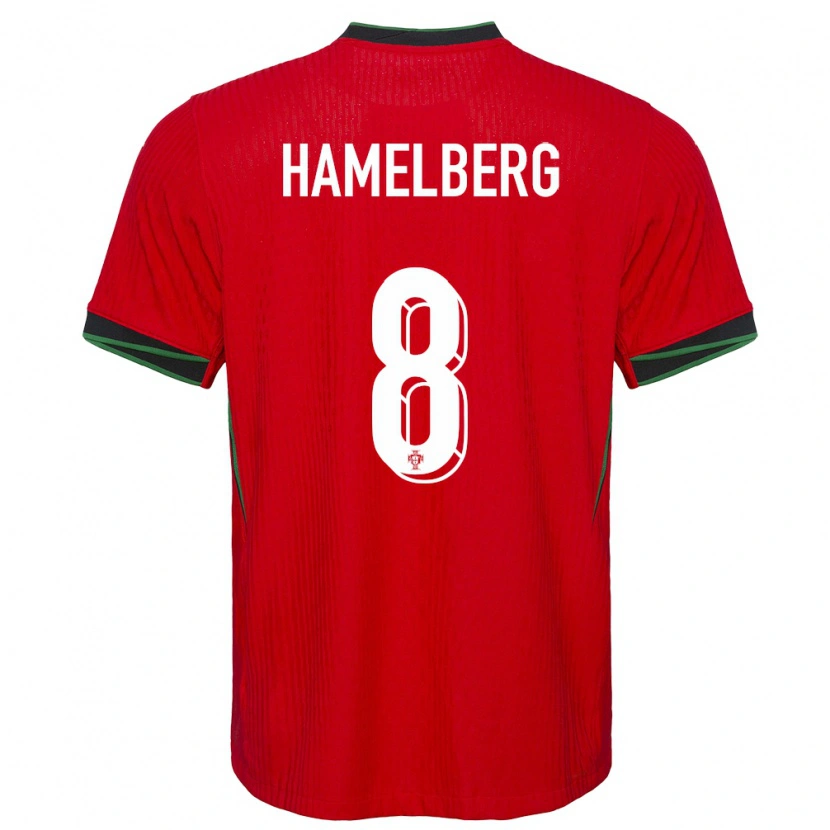 Danxen Kid Portugal Eric Hamelberg #8 Red Home Jersey 24-26 T-Shirt