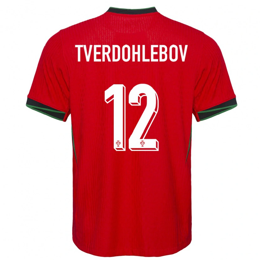 Danxen Kid Portugal Alex Tverdohlebov #12 Red Home Jersey 24-26 T-Shirt