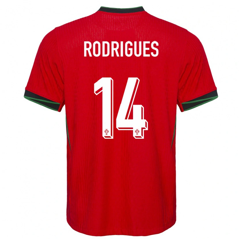 Danxen Kid Portugal Diego Rodrigues #14 Red Home Jersey 24-26 T-Shirt