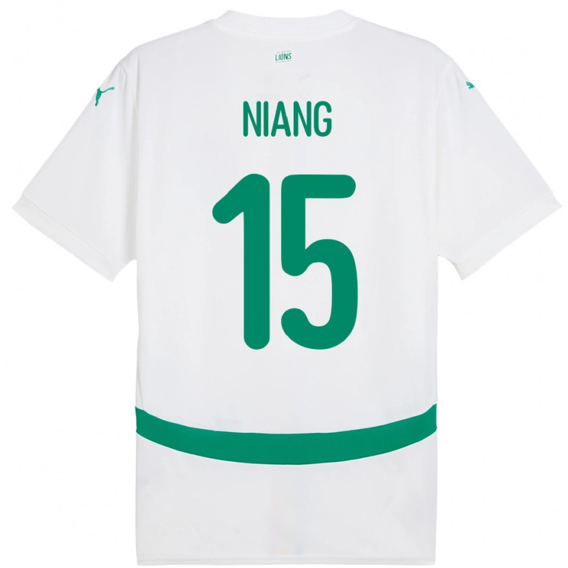 Danxen Kid Senegal Jeanne Niang #15 White Home Jersey 24-26 T-Shirt