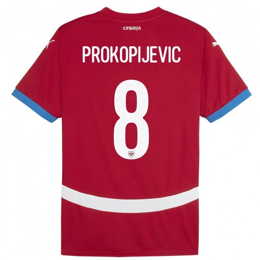Danxen Kid Serbia Mateja Prokopijevic #8 Red Home Jersey 24-26 T-Shirt