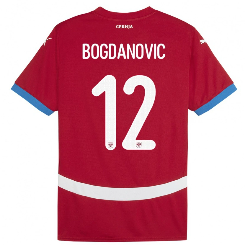 Danxen Kid Serbia Bogdan Bogdanovic #12 Red Home Jersey 24-26 T-Shirt