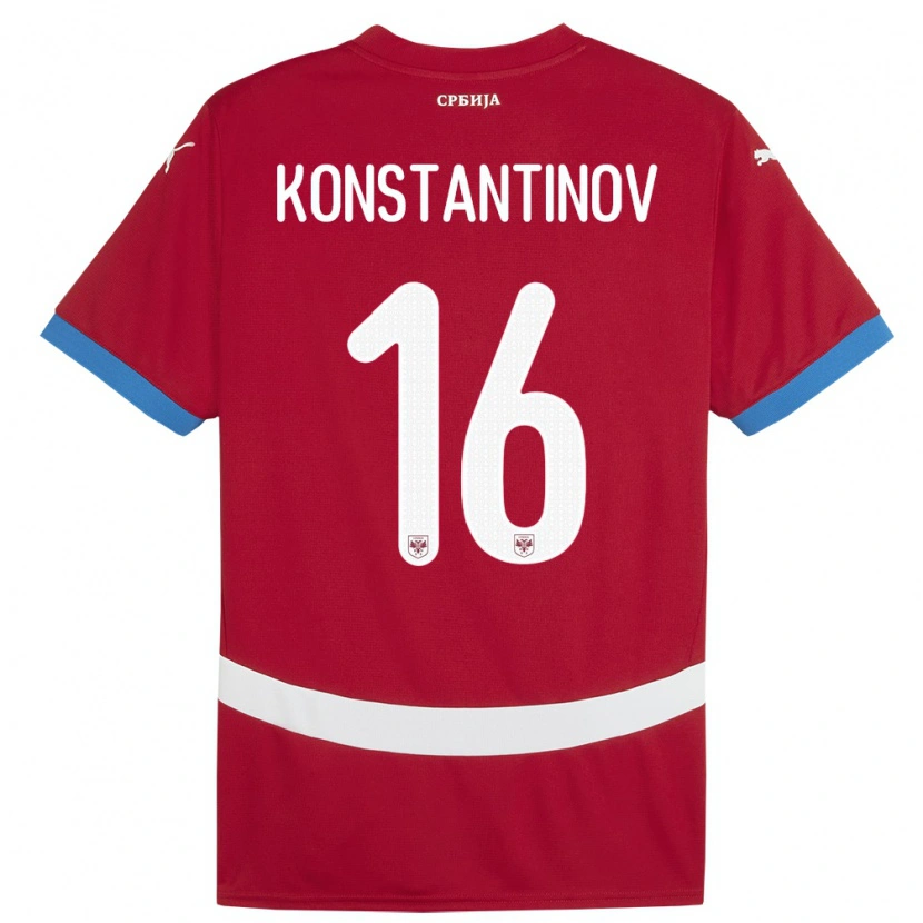 Danxen Kid Serbia Lazar Konstantinov #16 Red Home Jersey 24-26 T-Shirt