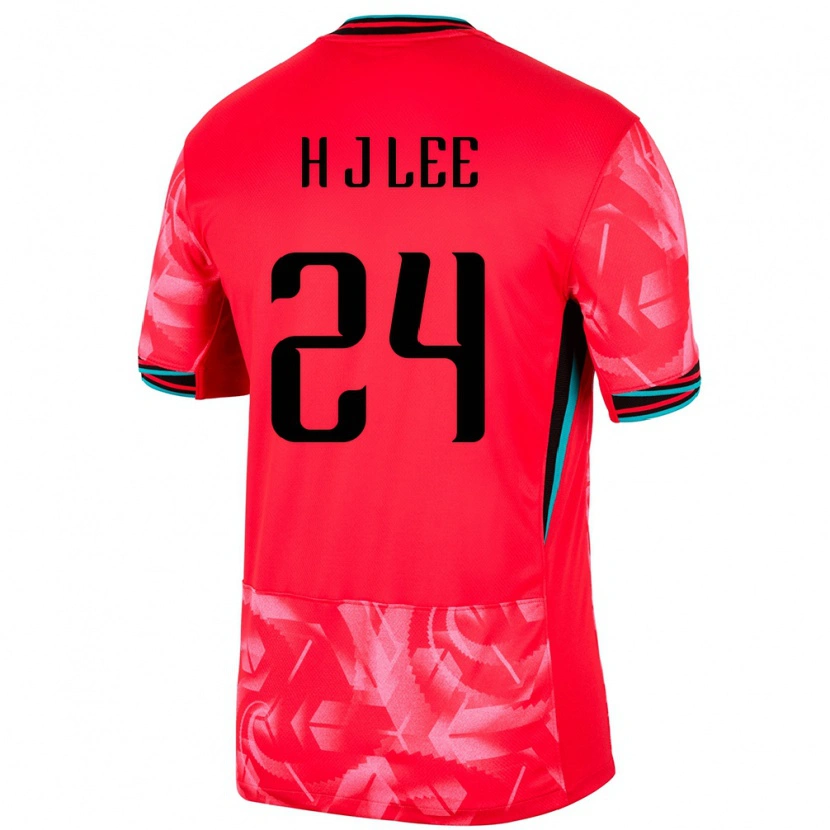 Danxen Kid South Korea Ji-Han Lee #24 Red Home Jersey 24-26 T-Shirt