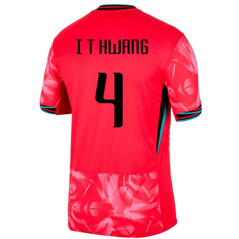 Danxen Kid South Korea Hwang In Taek #4 Red Home Jersey 24-26 T-Shirt