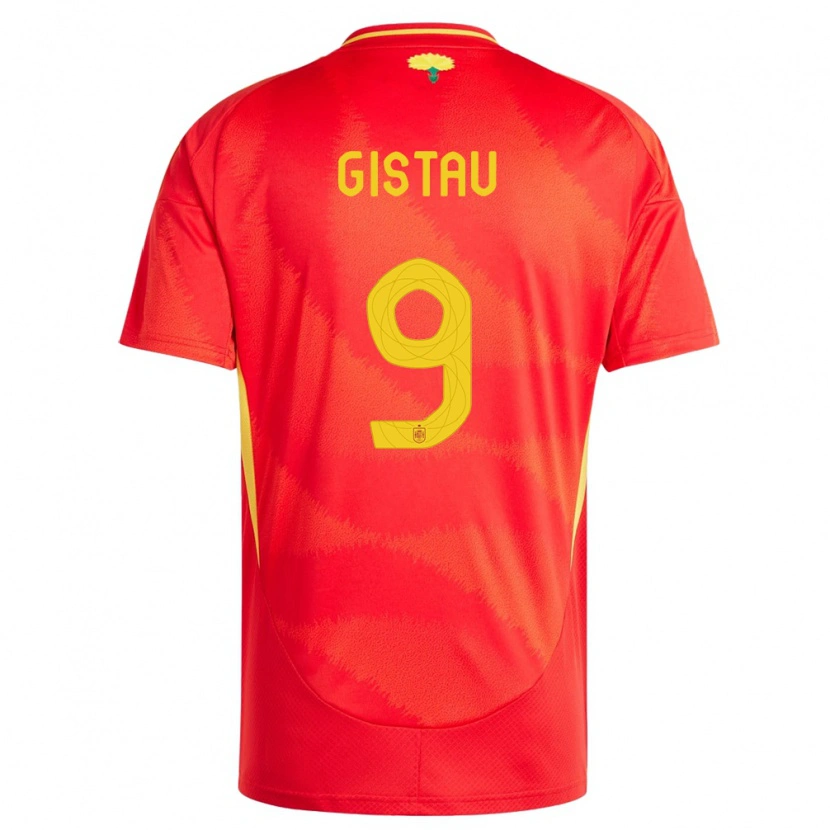 Danxen Kid Spain Òscar Gistau #9 Red Home Jersey 24-26 T-Shirt