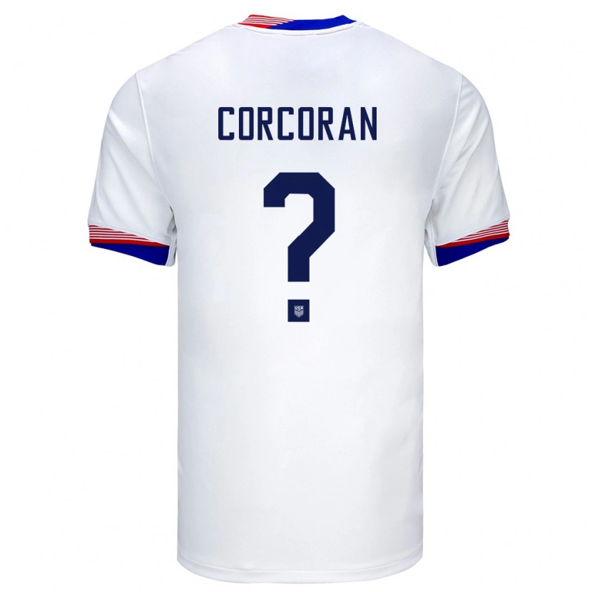 Danxen Kid United States Matthew Corcoran #0 White Home Jersey 24-26 T-Shirt