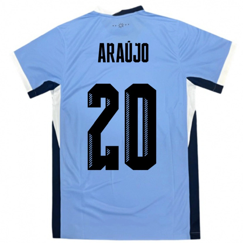 Danxen Kid Uruguay Maxi Araújo #20 White Black Home Jersey 24-26 T-Shirt