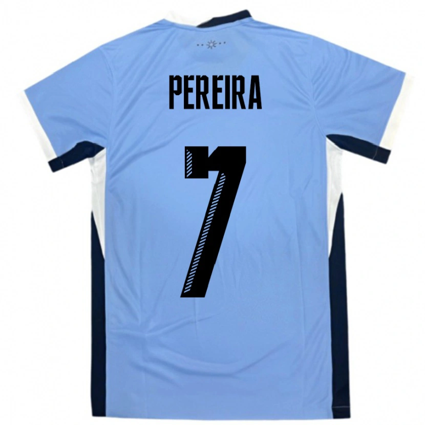 Danxen Kid Uruguay Bruno Pereira #7 White Black Home Jersey 24-26 T-Shirt