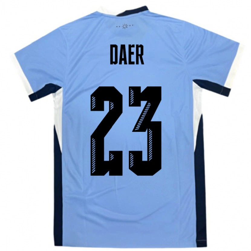 Danxen Kid Uruguay Zulma Daer #23 White Black Home Jersey 24-26 T-Shirt