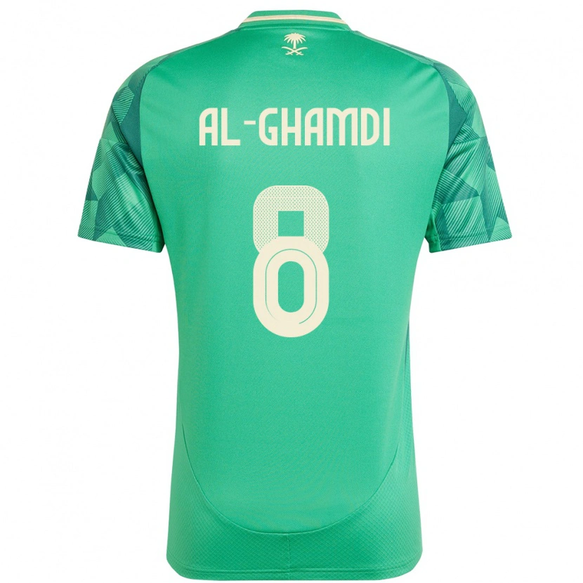 Danxen Kid Saudi Arabia Rakan Al-Ghamdi #8 Green Home Jersey 24-26 T-Shirt