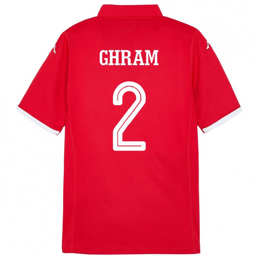 Danxen Kid Tunisia Alaa Ghram #2 Red Home Jersey 24-26 T-Shirt