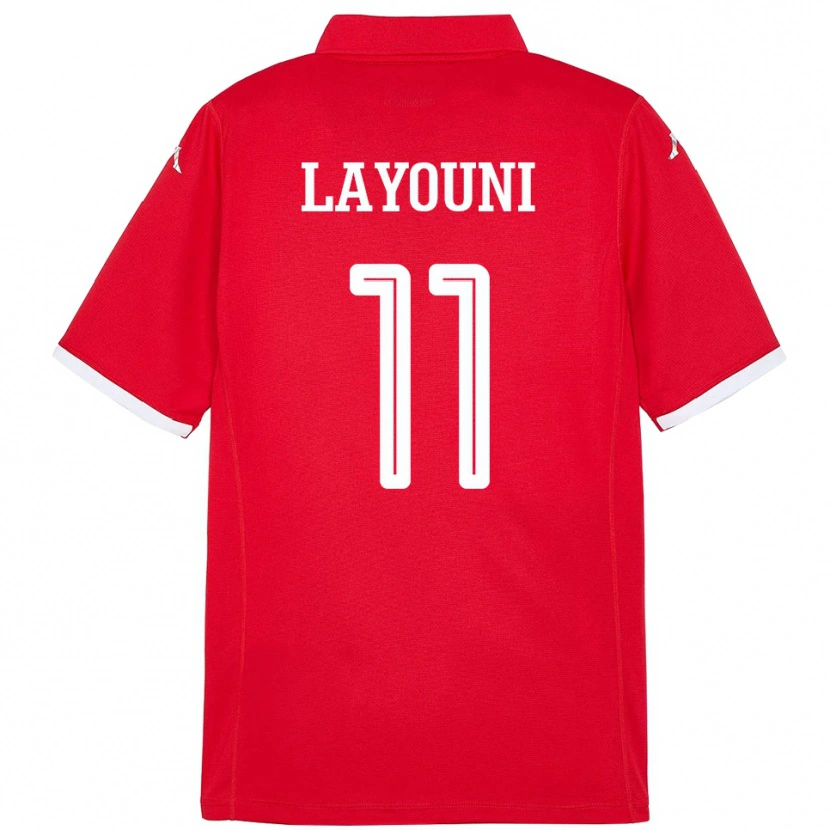 Danxen Kid Tunisia Amor Layouni #11 Red Home Jersey 24-26 T-Shirt