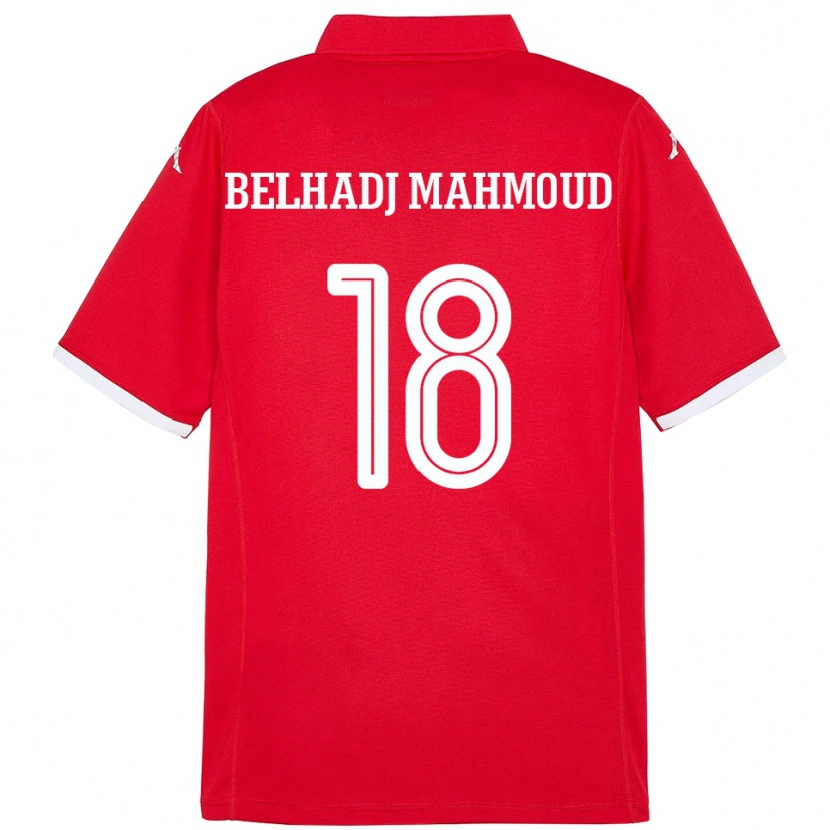 Danxen Kid Tunisia Mohamed Belhadj Mahmoud #18 Red Home Jersey 24-26 T-Shirt