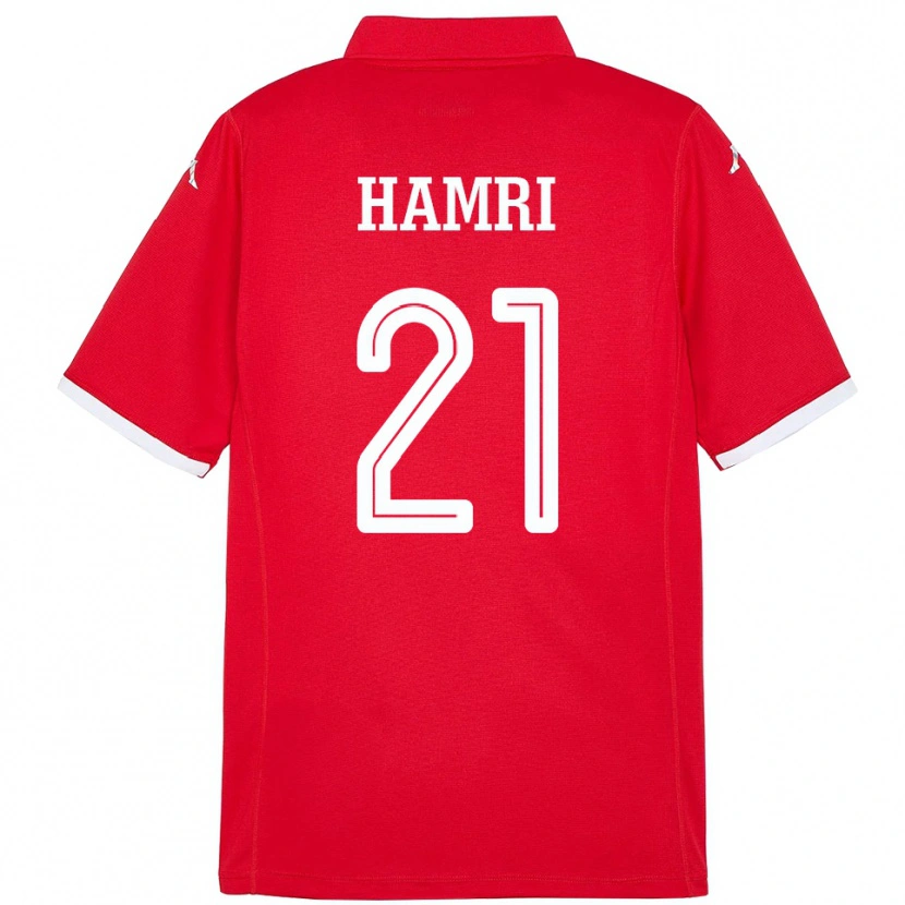 Danxen Kid Tunisia Rabii Hamri #21 Red Home Jersey 24-26 T-Shirt