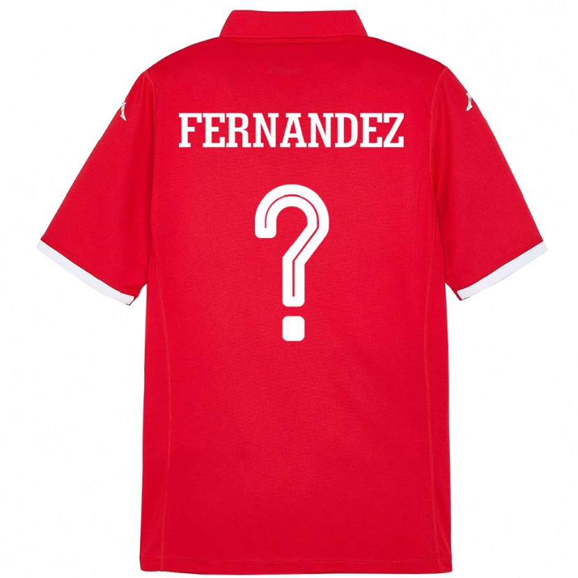 Danxen Kid Tunisia Elies Araar Fernandez #0 Red Home Jersey 24-26 T-Shirt