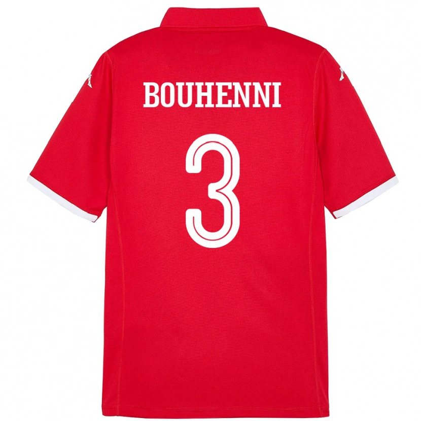 Danxen Kid Tunisia Rayen Bouhenni #3 Red Home Jersey 24-26 T-Shirt