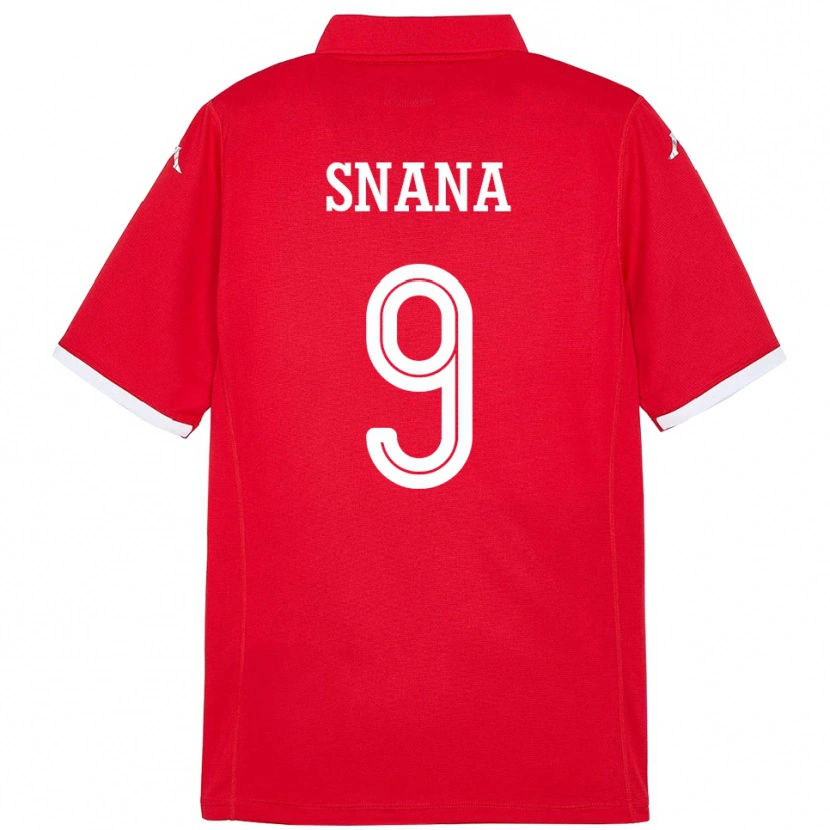 Danxen Kid Tunisia Youssef Snana #9 Red Home Jersey 24-26 T-Shirt