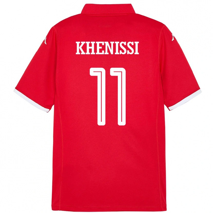 Danxen Kid Tunisia Taha Yassine Khenissi #11 Red Home Jersey 24-26 T-Shirt
