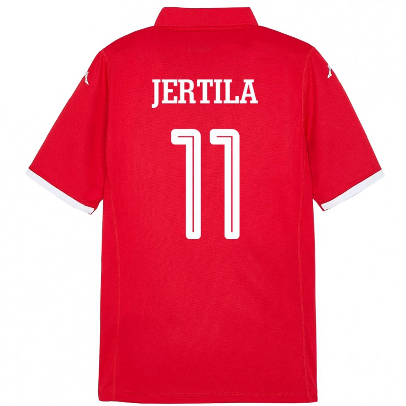 Danxen Kid Tunisia Hedi Jertila #11 Red Home Jersey 24-26 T-Shirt
