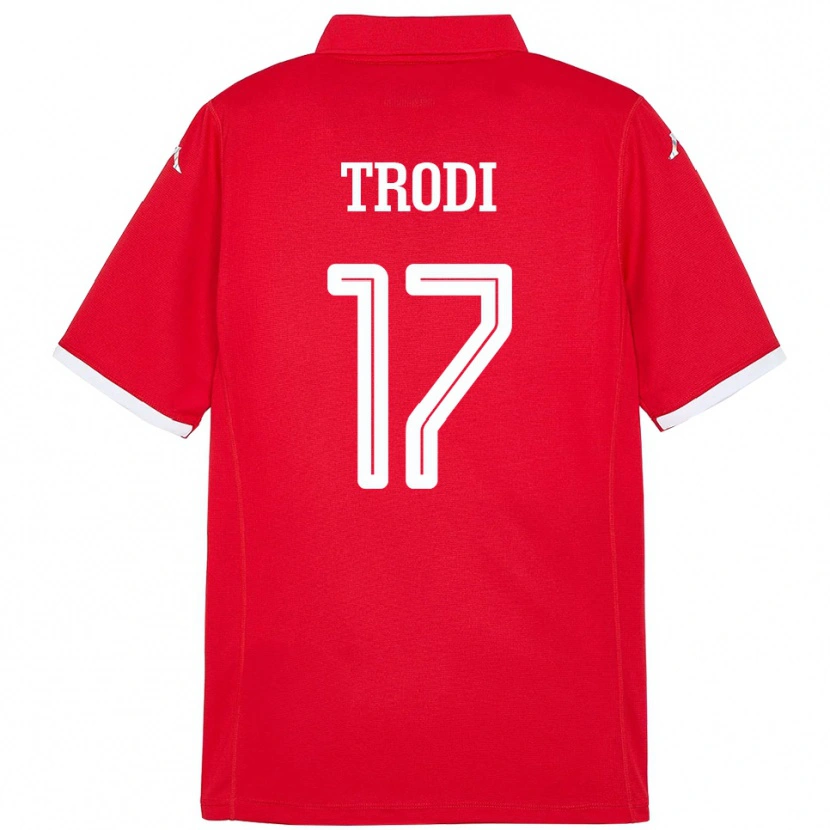 Danxen Kid Tunisia Imen Trodi #17 Red Home Jersey 24-26 T-Shirt