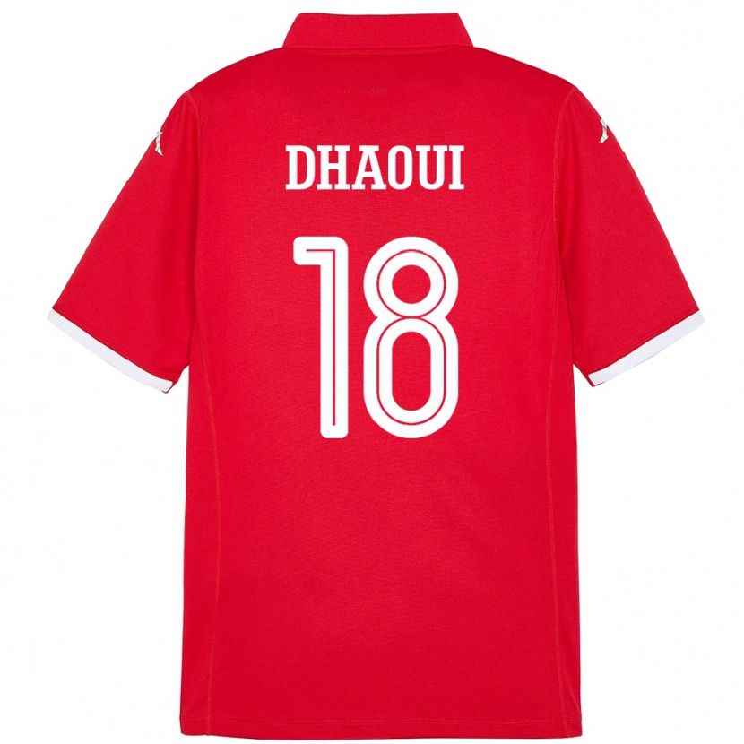 Danxen Kid Tunisia Mouhamed Dhaoui #18 Red Home Jersey 24-26 T-Shirt