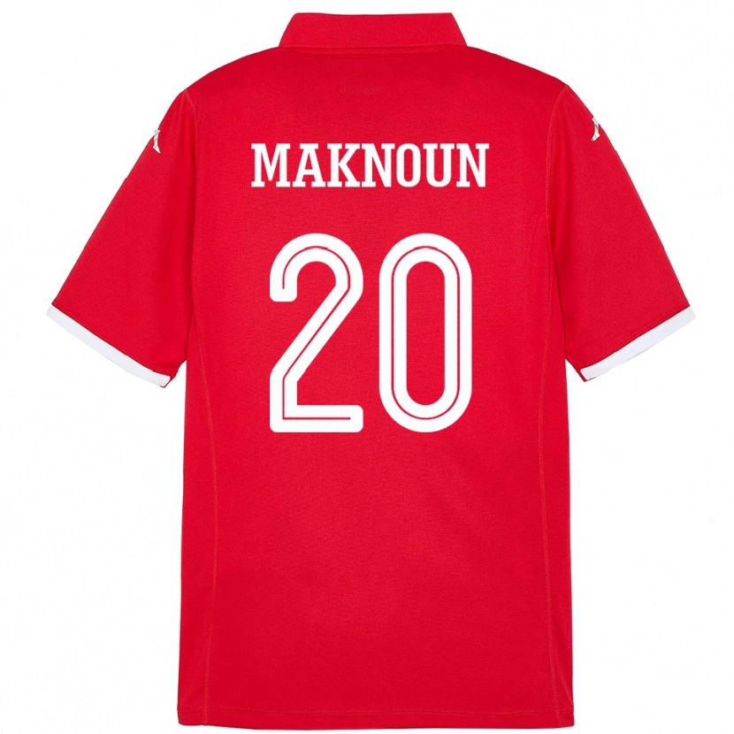 Danxen Kid Tunisia Leila Maknoun #20 Red Home Jersey 24-26 T-Shirt