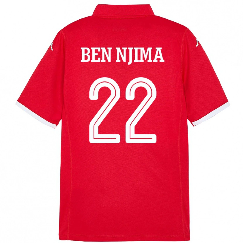 Danxen Kid Tunisia Firas Ben Njima #22 Red Home Jersey 24-26 T-Shirt
