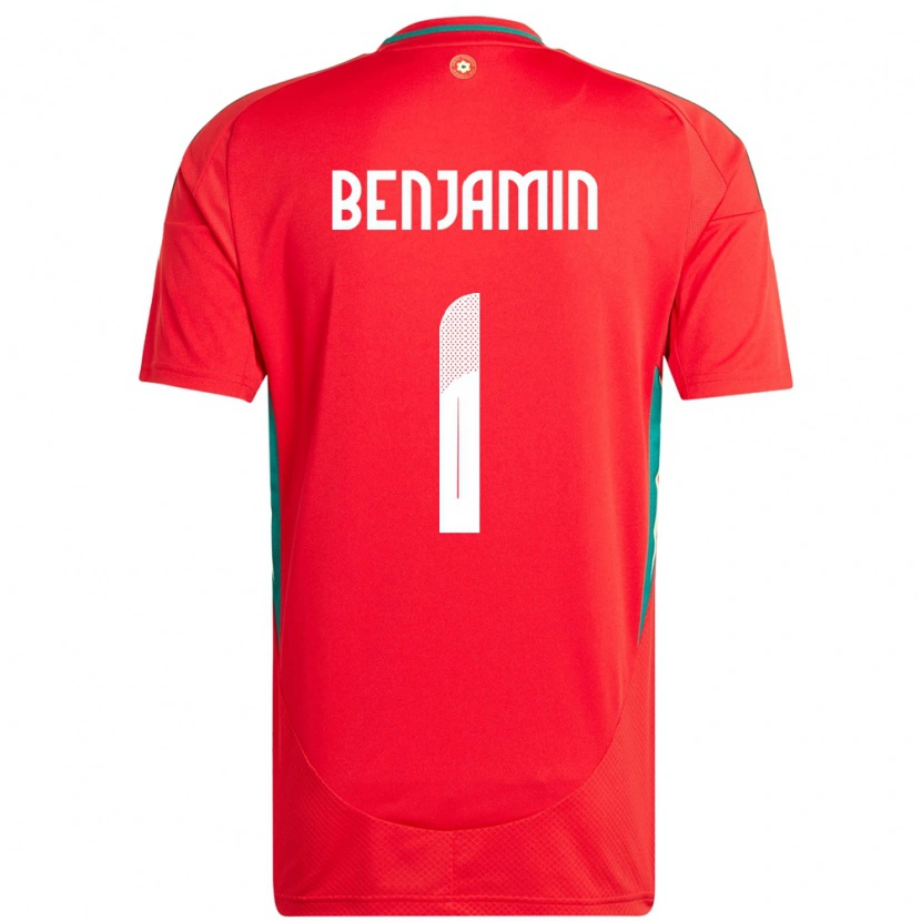 Danxen Kid Wales Lewys Benjamin #1 Red Home Jersey 24-26 T-Shirt