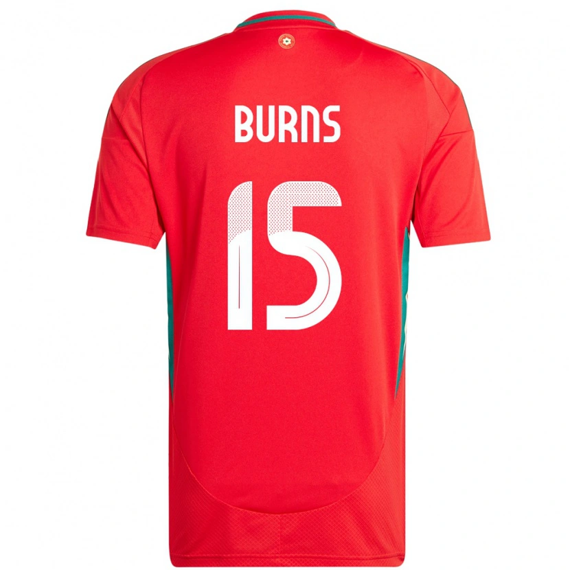 Danxen Kid Wales Wes Burns #15 Red Home Jersey 24-26 T-Shirt