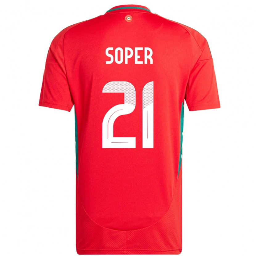 Danxen Kid Wales Poppy Soper #21 Red Home Jersey 24-26 T-Shirt