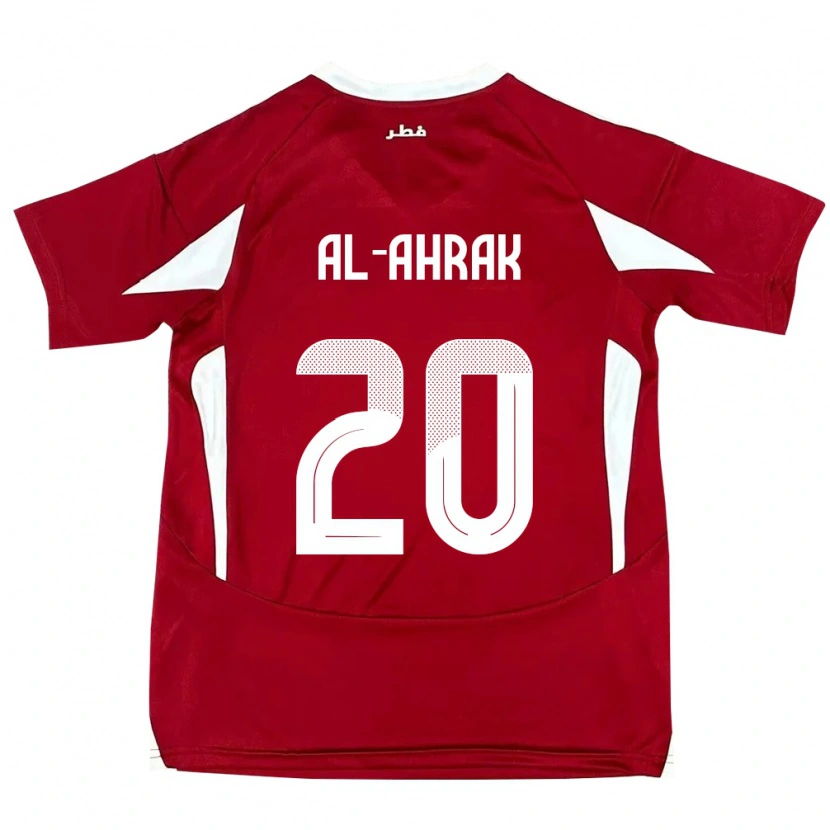 Danxen Kid Qatar Abdullah Al-Ahrak #20 Red Home Jersey 24-26 T-Shirt