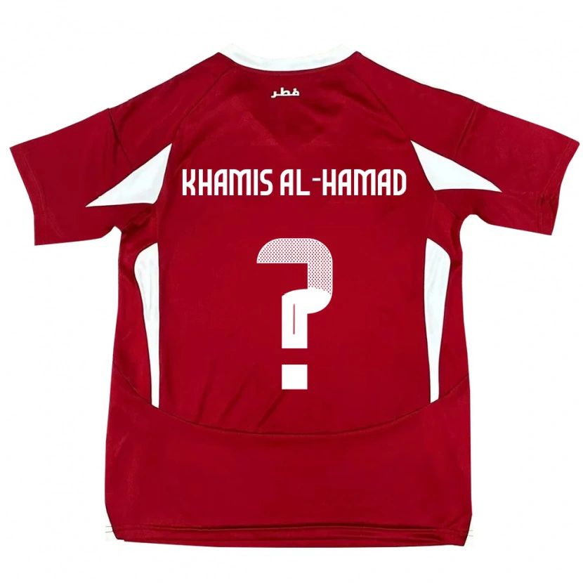 Danxen Kid Qatar Saoud Khamis Al-Hamad #0 Red Home Jersey 24-26 T-Shirt