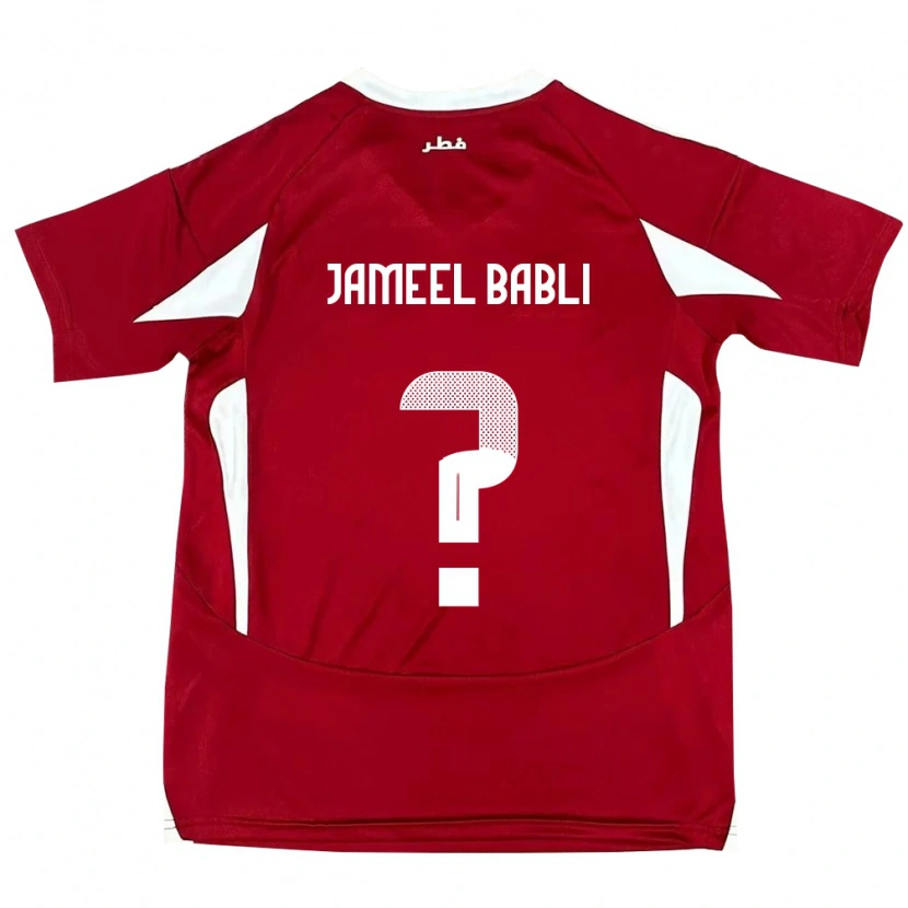 Danxen Kid Qatar Mohannad Jameel Babli #0 Red Home Jersey 24-26 T-Shirt