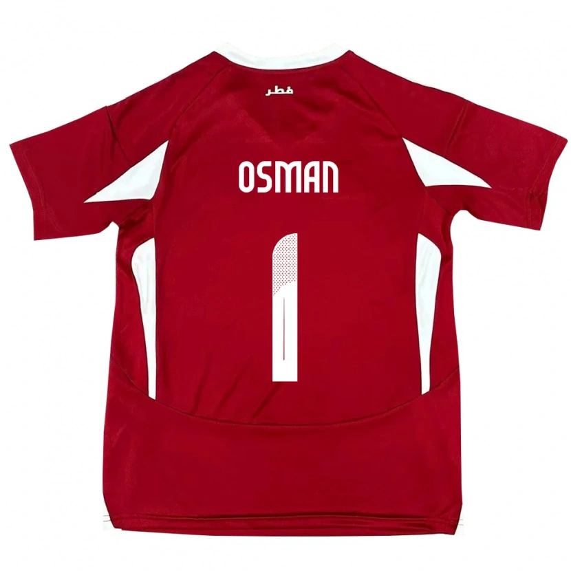 Danxen Kid Qatar Abubaker Osman #1 Red Home Jersey 24-26 T-Shirt