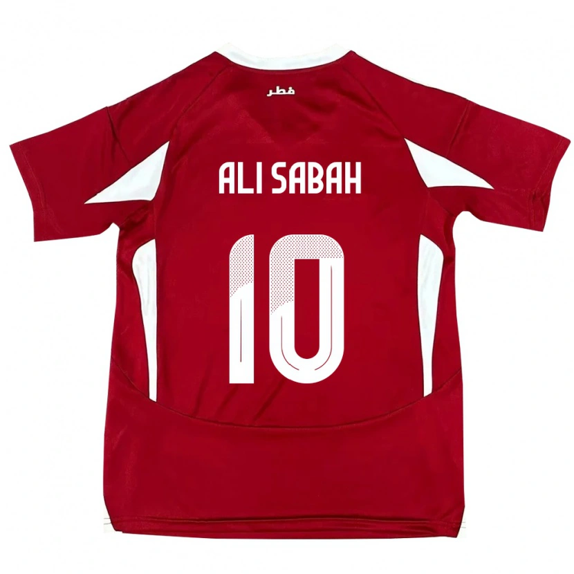 Danxen Kid Qatar Khalid Ali Sabah #10 Red Home Jersey 24-26 T-Shirt