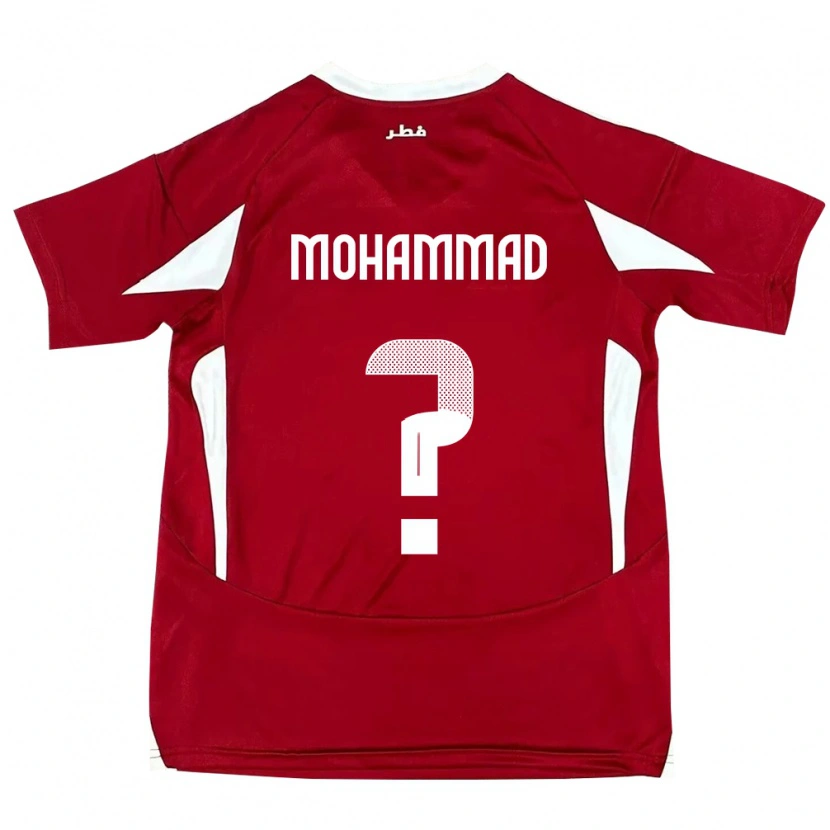 Danxen Kid Qatar Khaled Mohammad #0 Red Home Jersey 24-26 T-Shirt