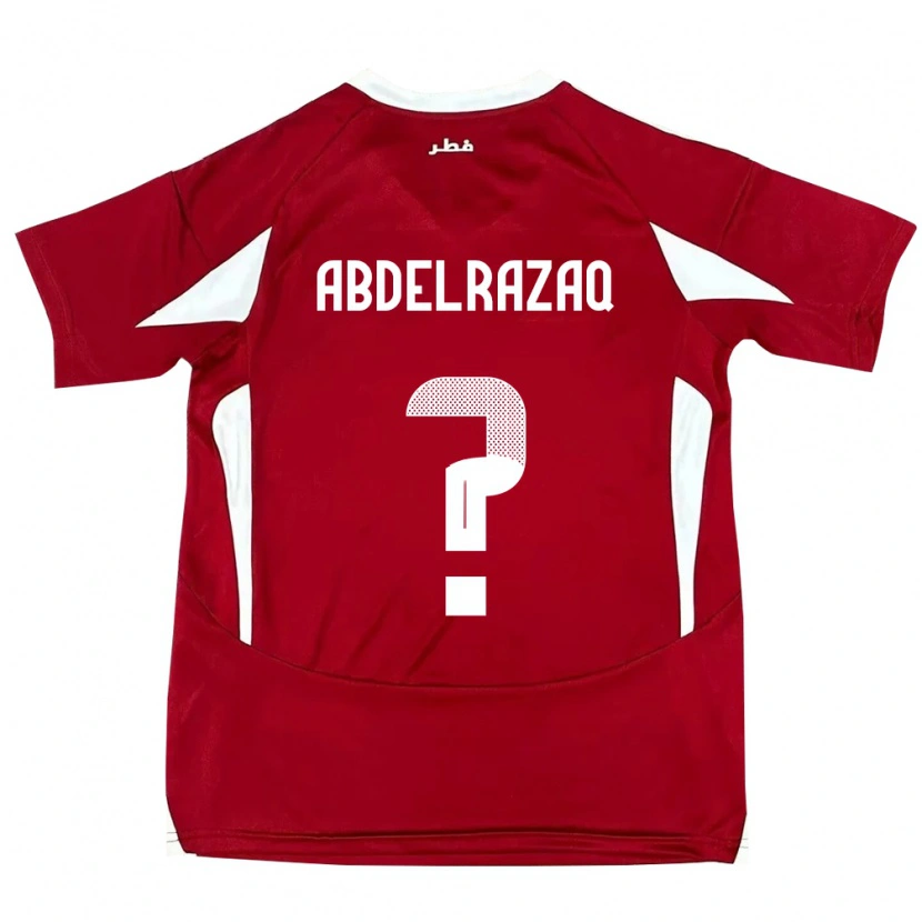 Danxen Kid Qatar Yussef Abdelrazaq #0 Red Home Jersey 24-26 T-Shirt