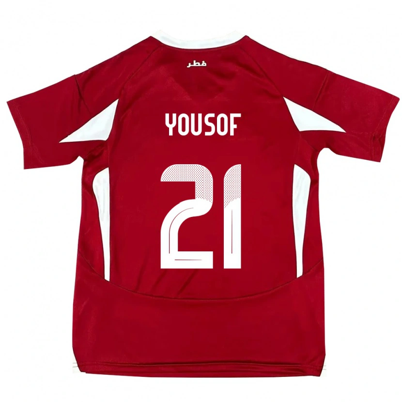 Danxen Kid Qatar Yousof Hassan #21 Red Home Jersey 24-26 T-Shirt